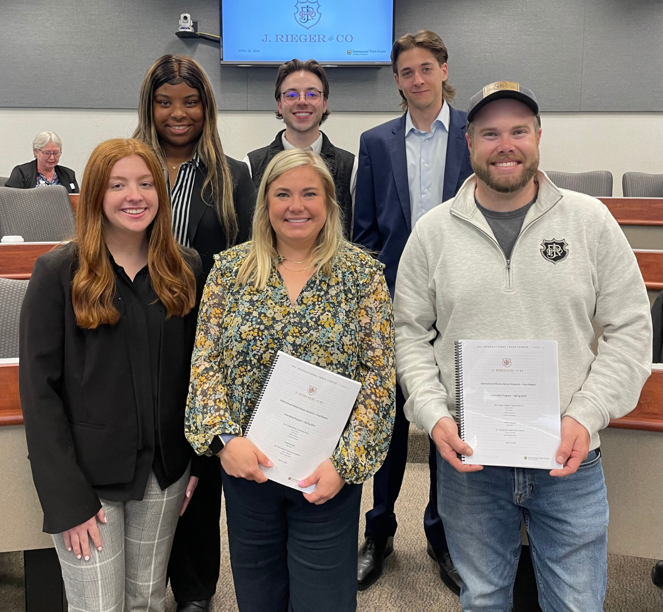 Group of ITC students pose for a photo