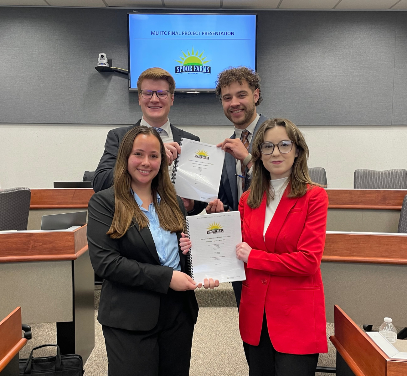 Group of ITC students pose for a photo