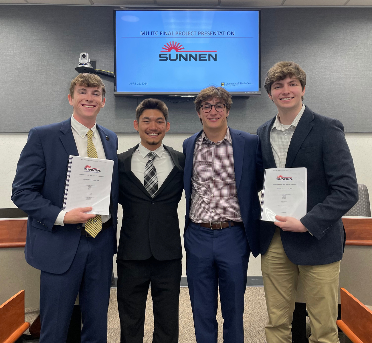 Group of ITC students pose for a photo