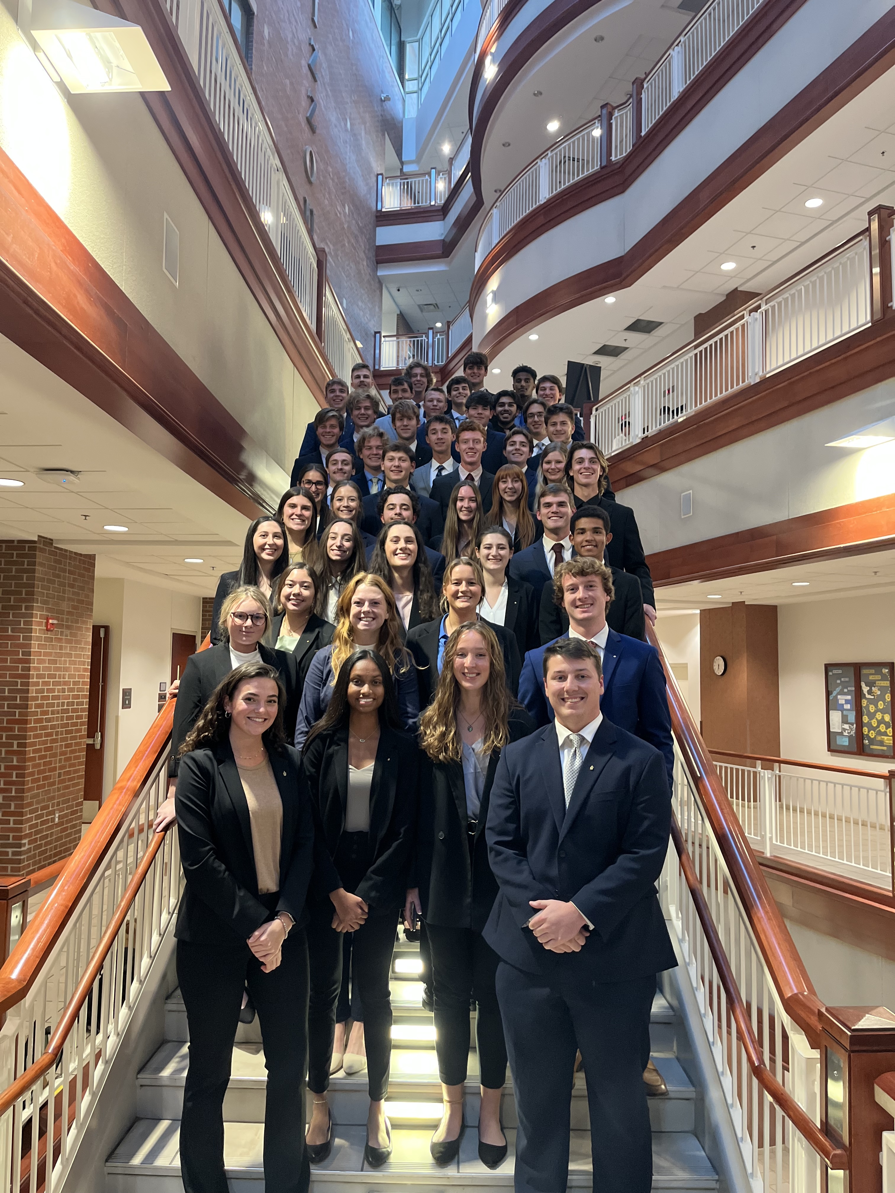 Brage with business students