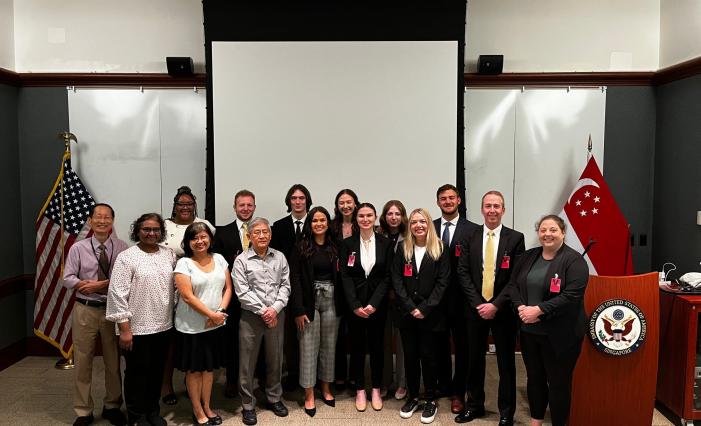 Image: The team with United States Embassy Staff after presentations