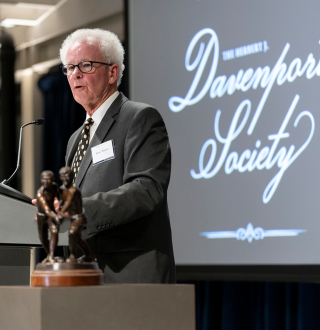 Bruce Walker at the 2022 Davenport Society dinner
